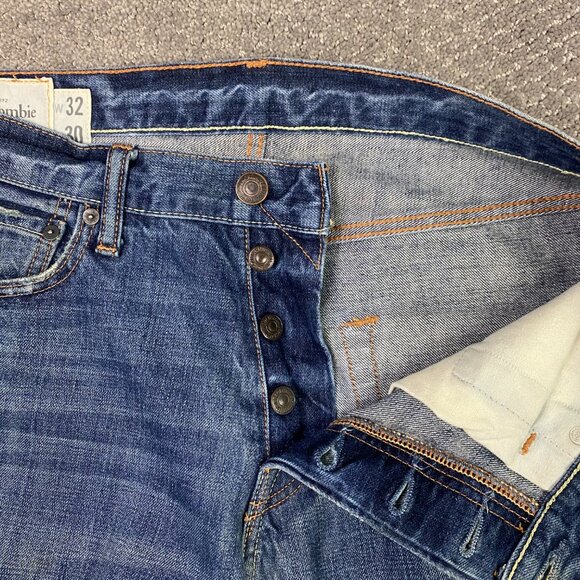 Abercrombie & Fitch Baxter Low Rise Slim Boot Men's 32 x 30 Fits 35 x 31.5 - Picture 3 of 14